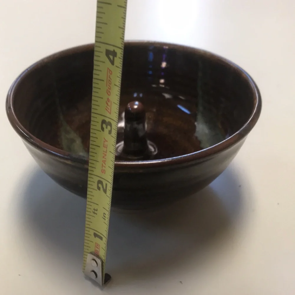 Stamped Studio Pottery Ring Holder/Apple‎ Baker